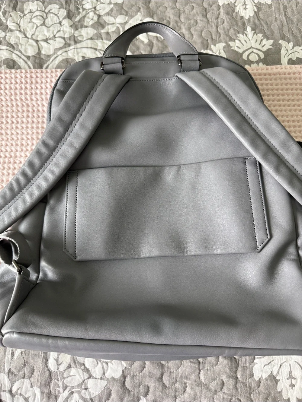 Tumi Gray Leather Ruby Women’s Backpack
